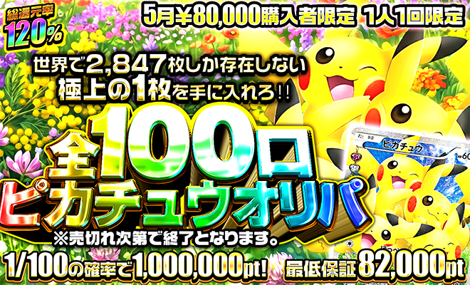 6月80000pt購入者限定オリパ